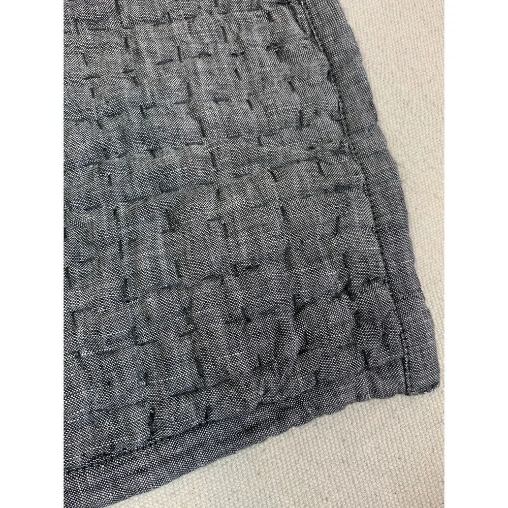 Restoration Hardware quilted Belgian Linen Lumbar Pillow Sham NWT